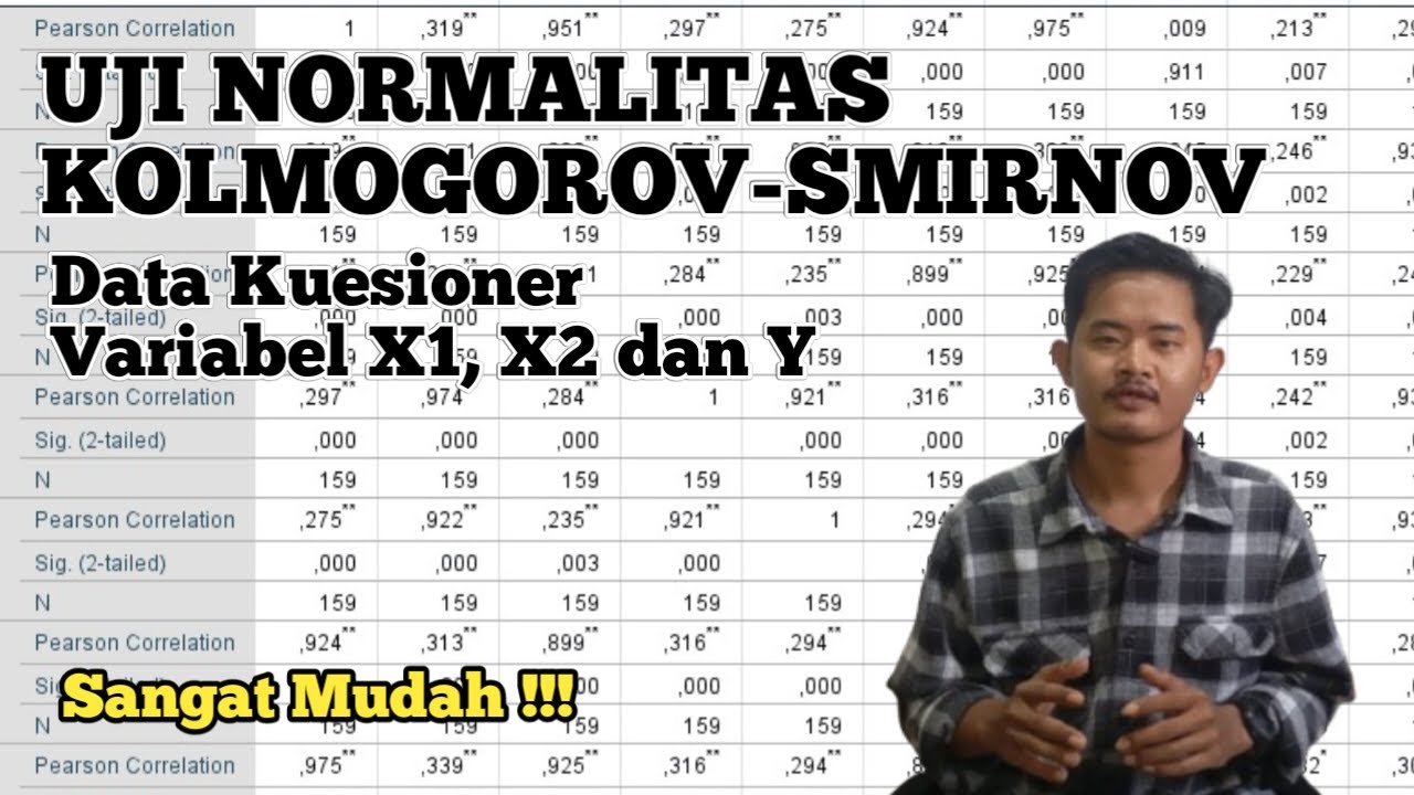 Uji Normalitas Kolmogorov Smirnov Data Kuesioner 