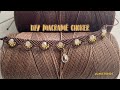 How to Make a Macramé Choker with Faceted Beads and a Charm | DIY Jewelry Tutorial
