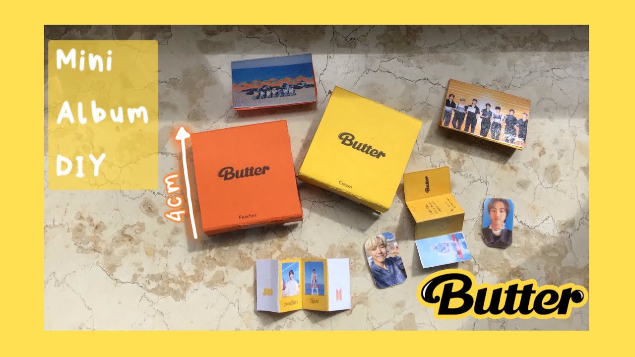 Miniature BTS Butter 🧈 album DIY 💿 YouTube