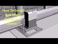 How  to install a automatic sliding gate opener, flash display with detail steps