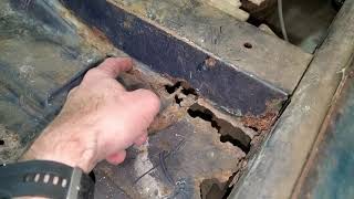 Triumph GT6: Passenger floor (!) part 1