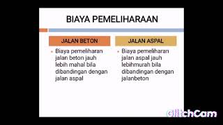 perbandingan jalan aspal dengan jalan beton