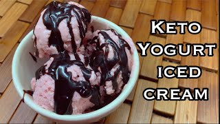 3 ingredients KETO GREEK YOGURT ICED CREAM