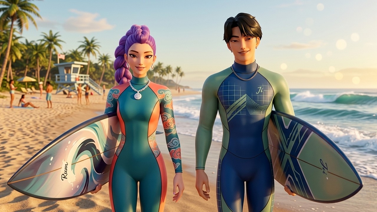 Watch Family Surf Day Demon Hunters | Animated Music Video | Croco Beat on YouTube Watch Family Surf Day Demon Hunters | Animated Music Video | Croco Beat on YouTube