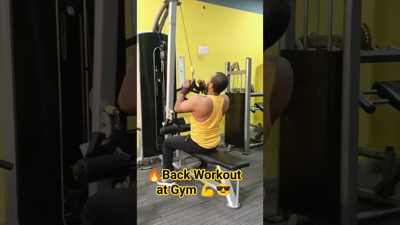 🔥Back Workout at Gym 💪😎 