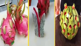 Amazing cutting skills in fruits and vegetables, 10 knife skills, which will make you a true fruit n