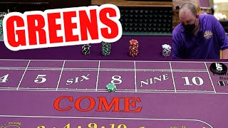 🔥 GREEN ACTION 🔥 30 Roll Craps Challenge - WIN BIG or BUST #72