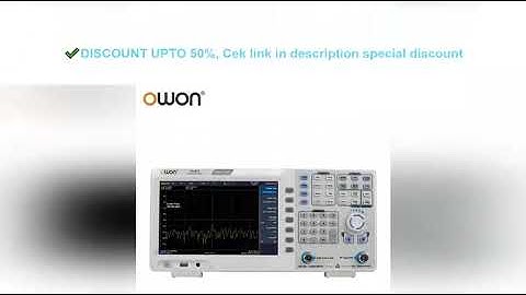 OWON XSA800 Series Spectrum Analyzer Frequency Range from 9 kHz up to 1.5 GHz resolution ratio 1280×