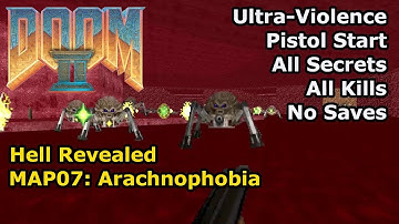Doom II: Hell Revealed - MAP07: Arachnophobia (Ultra-Violence 100%)