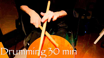 I keep drumming for your sleep in 30 min...🥁💤 [relax/sleep/asmr/healing]