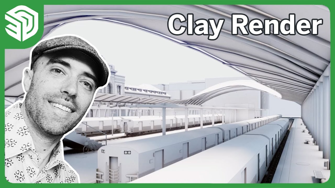 Creating a Clay Render Style with V-Ray - YouTube