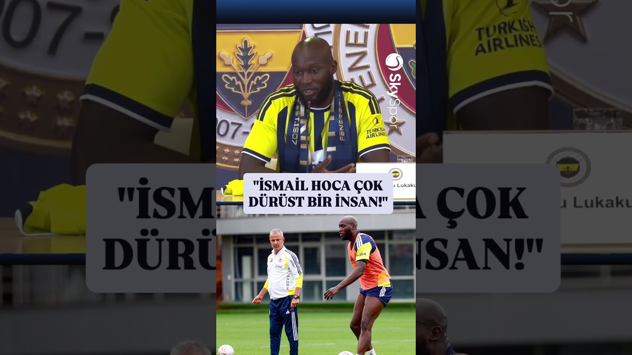 Romelu Lukaku: "İsmail Kartal'ın çok dürüst bir insan olduğu izlenimini aldım."