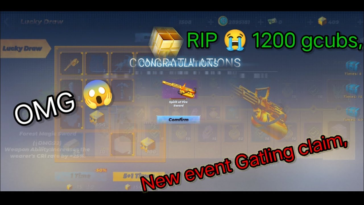 New event blockmango skyblock Gatlin gold claim 1200 gcubs rip 😂😂