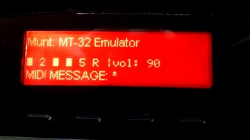 Munt: MT-32 Emulator custom version with Logitech LCD support (real G15v2 LCD)