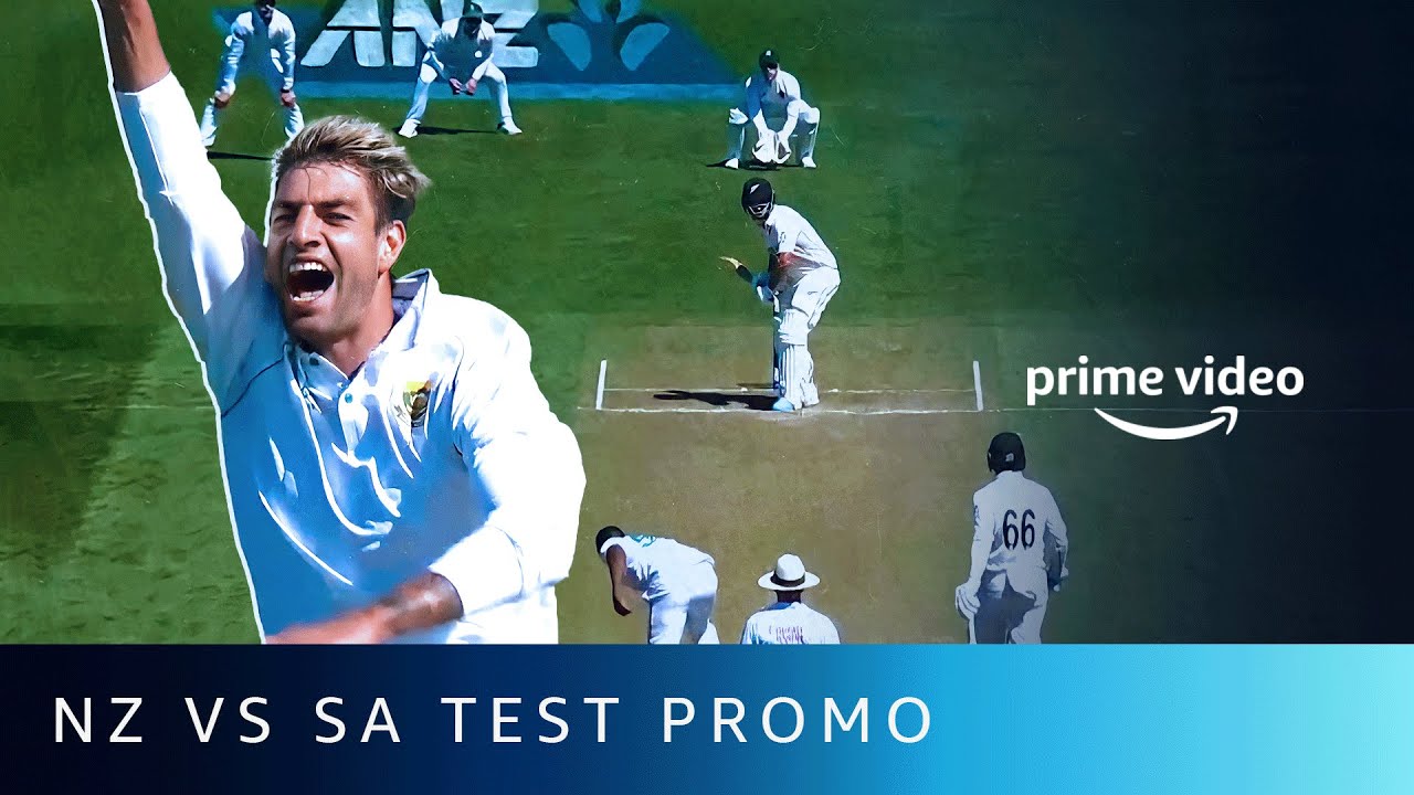 Live Cricket Match - New Zealand vs South Africa 2nd Test Feb 25th - Mar 1st Amazon Prime Video