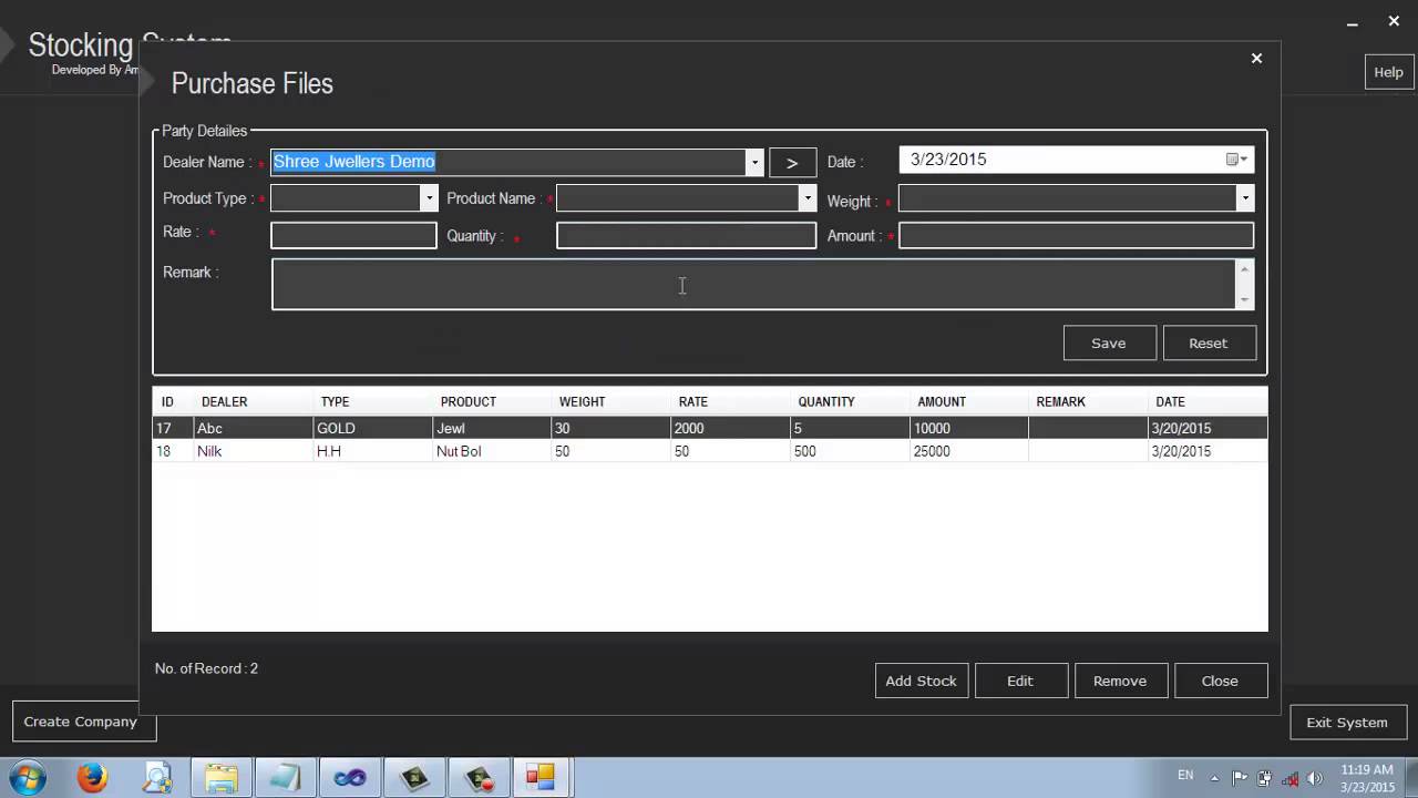 How to USe Jwellers Shop Management System