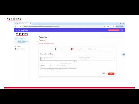 SABS Client Registration Video