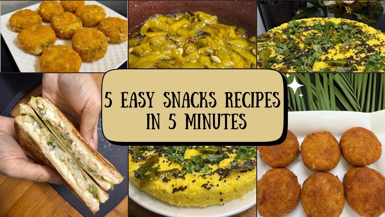 You Must try these 5 snacks you can make in just 5 minutes! Quick, easy ...