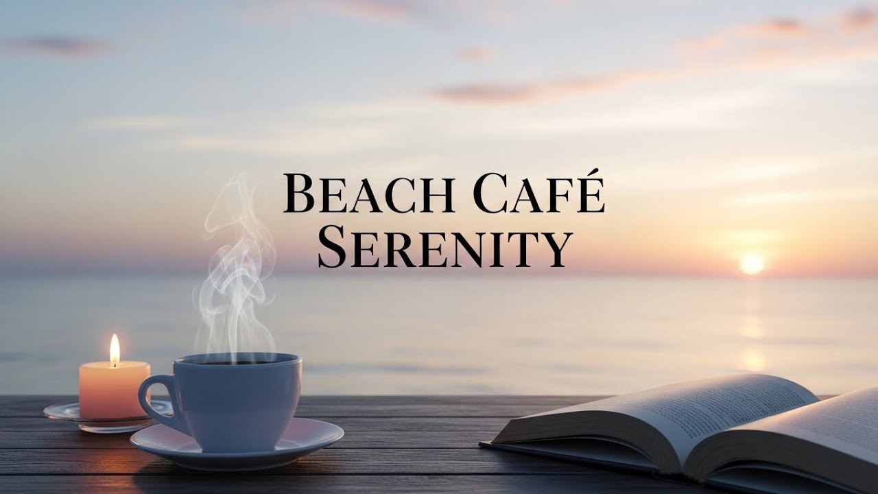 📖 Coastal Reading & Coffee | Hot Steaming Cup & Relaxing Ocean View ☕🌿