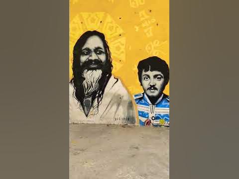 Beautiful painting of Maharishi Mahesh Yogi & The Beatles @ Beatles ...