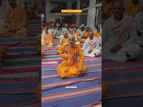 soulful JAPA meditation with HG Radheshyam Prabhu at ISKCON Hosur, TN #iskcon #chanting #radheshyam