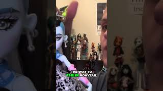 Frankie’s Hair Is ICONIC! Side Shave + Slay Ponytail! #shorts #Monsterhigh #Deucegsdoll