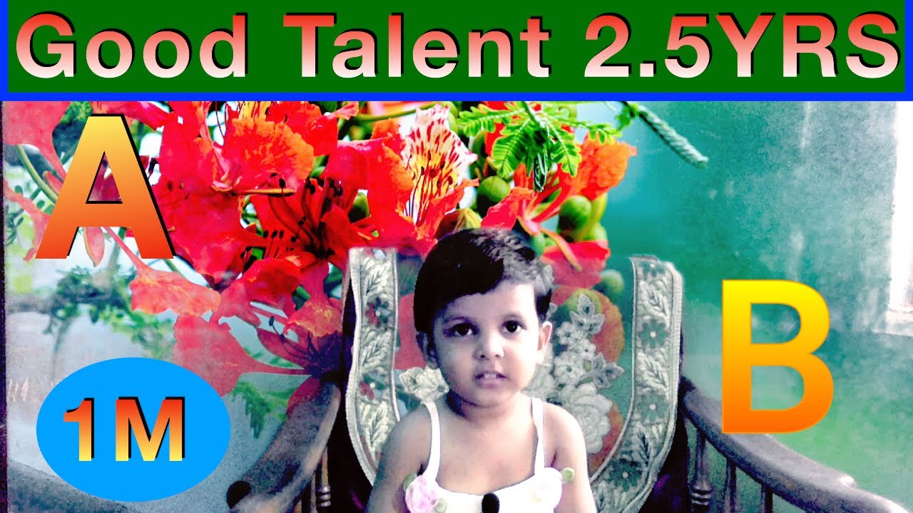 Good Talent My Daughter I ABCD I 2.5 Years Old I Small Girl I Like