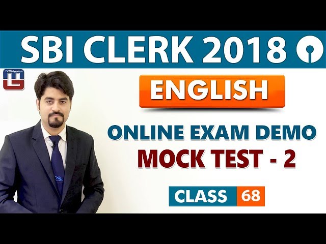 SBI Clerk Prelims 2018 | Online Exam Demo | Mock Test - 02 | English | Live At 9 am | Class-68