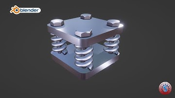 BASEPLATE WITH SPRING BOLT 3D MODELLING & EEVEE RENDERING || BLENDER 2.9