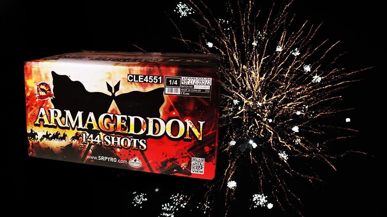 Wyrzutnia SrPyro ZŁOŻONA ARMAGEDON CLE4551 - 144 strzałów, kaliber 25mm