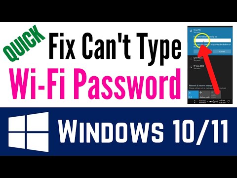 How To Fix Keyboard Not Working When Typing Wi-Fi Or Hotspot Password QUICK & WORKING