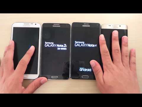 Samsung Galaxy S6 Edge Vs Galaxy Note 4 Vs Galaxy Note 3 Vs Galaxy Note 2 Which Is Faster 