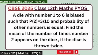 A die with number 1 to 6 is biased such that P(2)=3/10 and probability of other numbers is equal. Fi