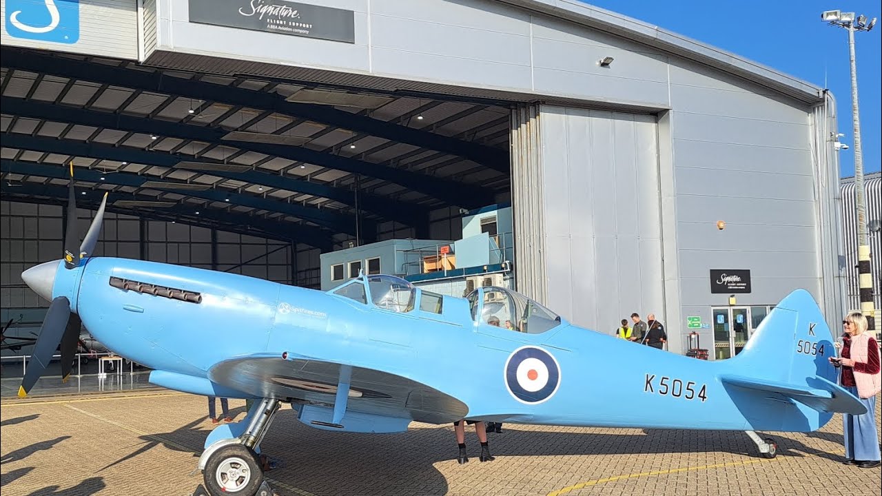 Eastleigh Aerodrome (Southampton Airport) commemorative plaque unveiling and fly .