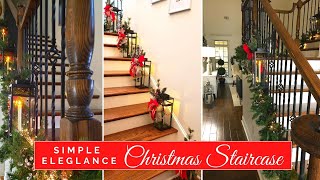 Decorate With Me A Simple Elegance Christmas Staircase Garland &amp; DIY Christmas Lantern Swags