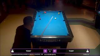 TONY vs TOBY  - ROADHOUSE BILLIARDS & BREW - TABLE 2 | EvoSports screenshot 5