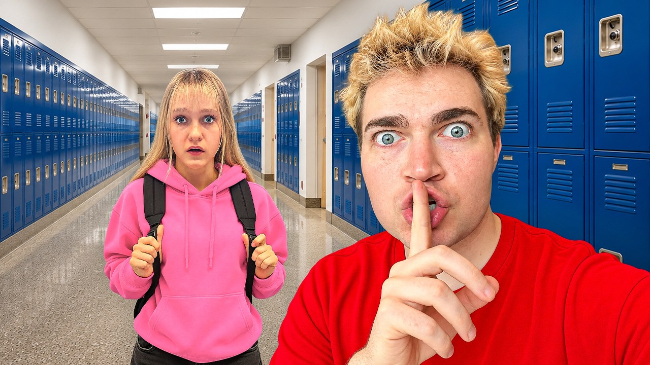 Sneaking my little sister out of school..