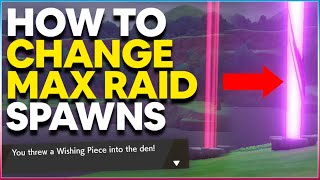How to CHANGE MAX RAID BATTLE POKEMON SPAWNS in Pokemon Sword and Shield | Wishing Piece Trick! screenshot 3