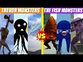 Trevor Monsters vs Tim Zizi Fish Fighter Battles | SPORE