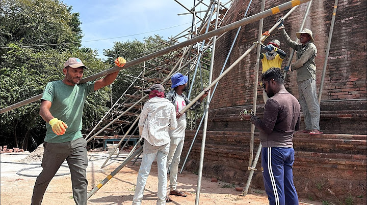 පොයින්ට් බදාමය යෙදීමට  පලංචි ගැසූ හැටි