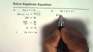 09 Algebra Solve Equations in Two Steps - EDEXCEL - GCSE - SAT