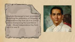 THE 17 PRESIDENTS OF THE PHILIPPINES