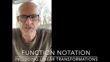 Introduction to Function Notation with Linear Transformations