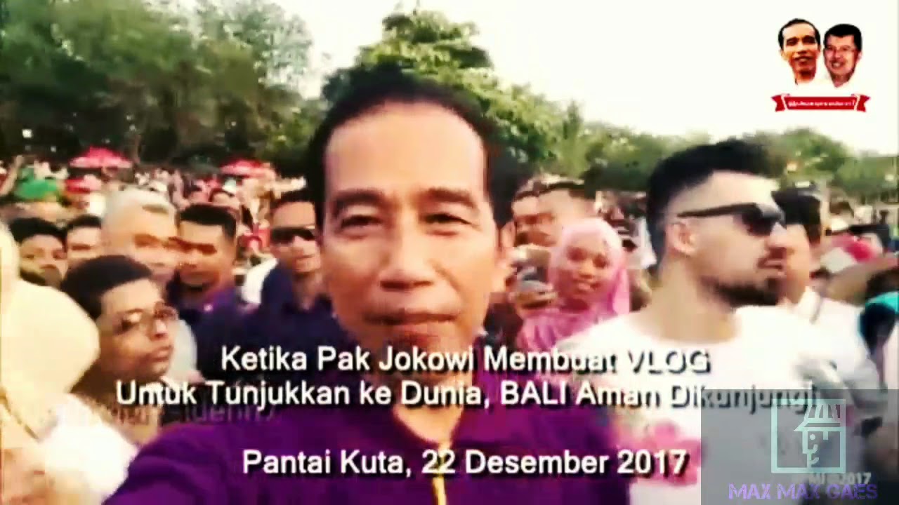 Vlog Jokowi Di Kuta Bali Aman Dan Nyaman Untuk Dikunjungi