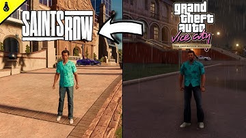 Saints Row vs GTA Vice City definitive edition. Funny Comparison