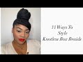 11 Ways To Style Knotless Box Braids + Maintenance | Amber Taught Me