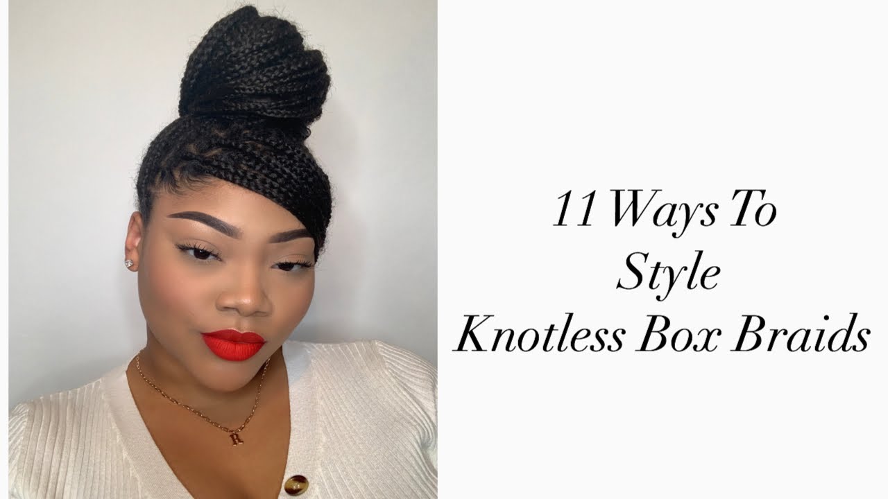 Image of Knotless updo hairstyle