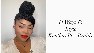 11 Ways To Style Knotless Box Braids + Maintenance | Amber Taught Me