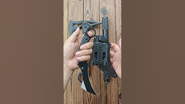Axe & Knives Which One Do You Like ?  #karambitknife #unboxing #edc #blade #outdoors #edit #tools