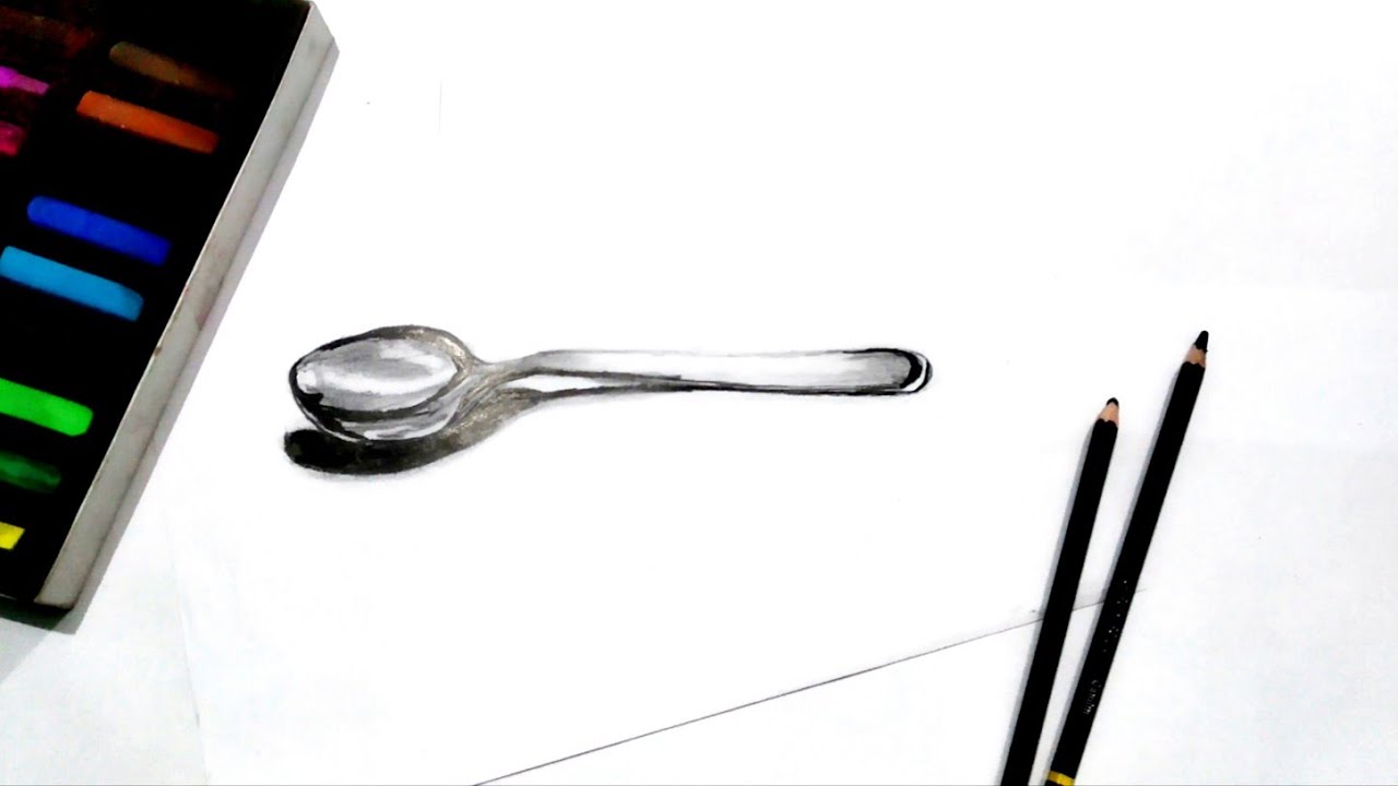 How to draw a spoon